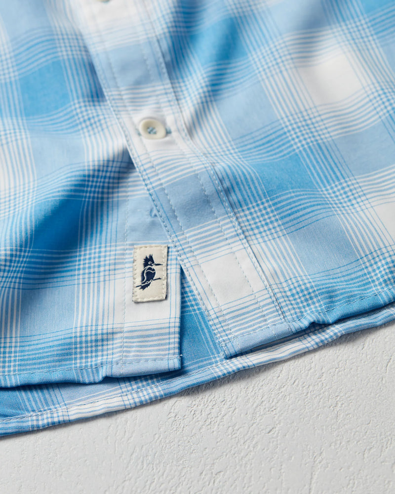 Kingfisher LS Shirt - Sky Kirby Plaid
