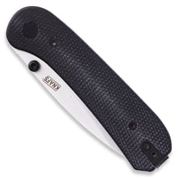 Lander 1 Pocket Knife - Contoured Black Micarta