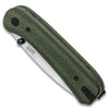 Lander 1 Pocket Knife - Contoured Green Micarta