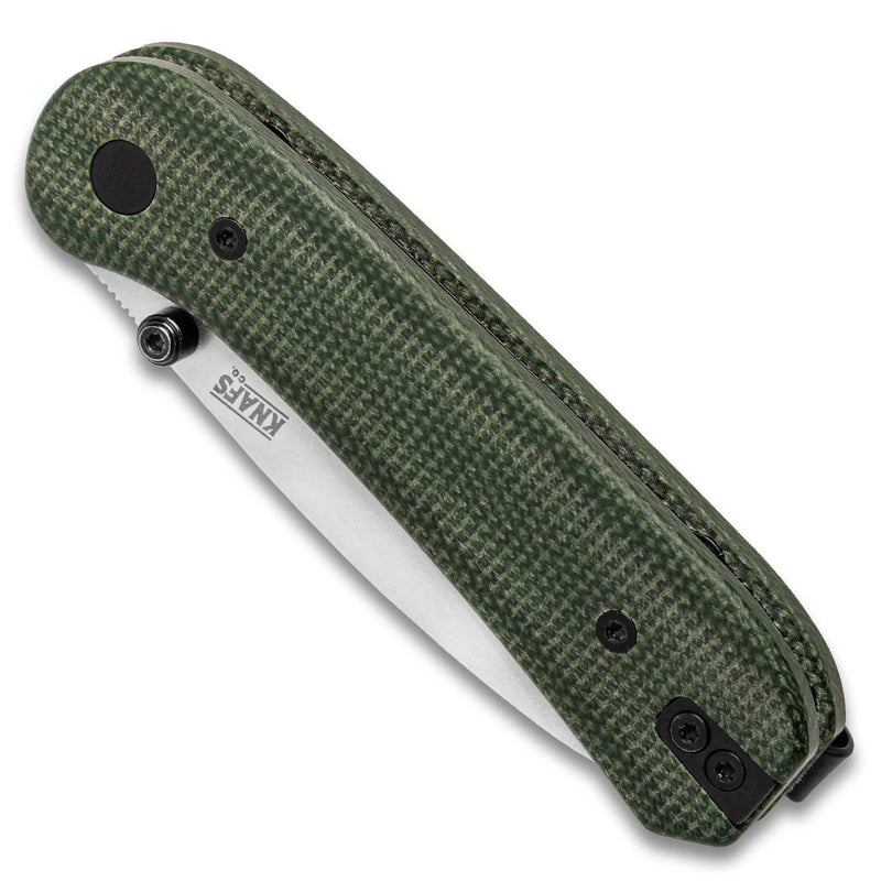 Lander 1 Pocket Knife - Contoured Green Micarta