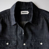 The  Short Sleeve Mechanic Shirt in Rinsed Indigo Denim