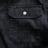 The  Short Sleeve Mechanic Shirt in Rinsed Indigo Denim