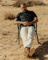 The  Short Sleeve Mechanic Shirt in Rinsed Indigo Denim