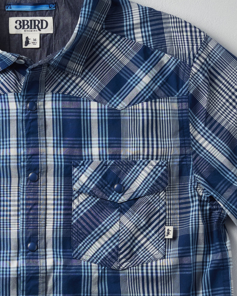Ranchester SS Shirt - Indigo Horizon Plaid