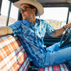 Ranchester SS Shirt - Indigo Horizon Plaid