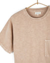 Azad S/S Pocket Flat Knitted Tee in Tea