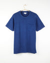Azad S/S Pocket Flat Knitted Tee in Indigo